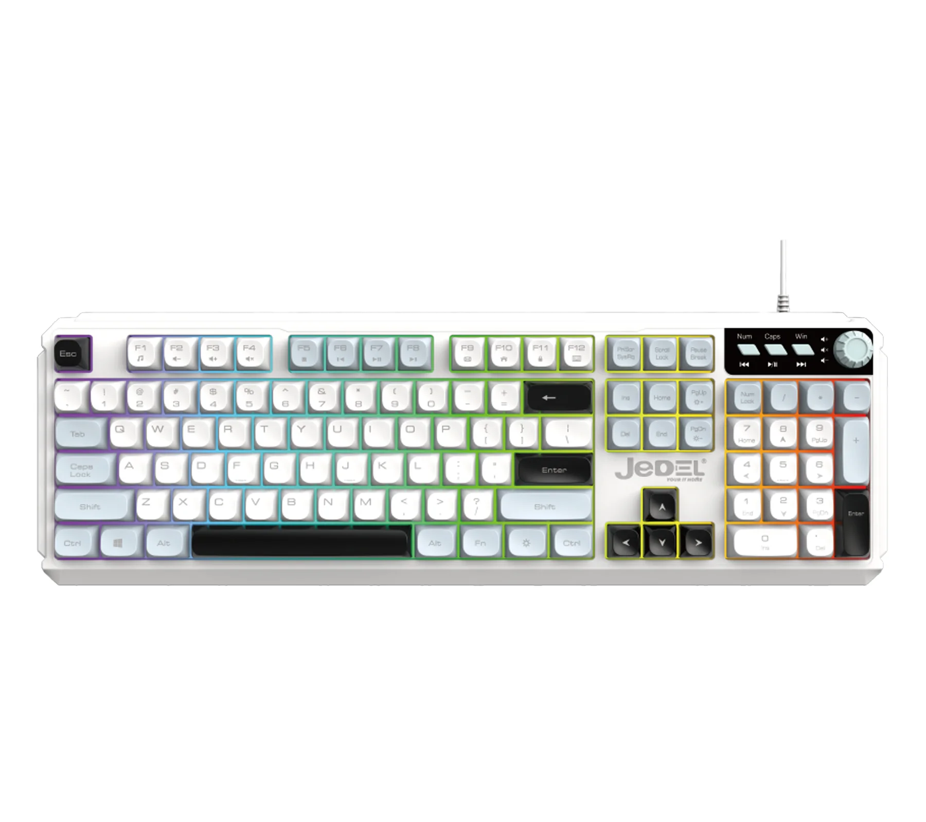 Jedel K511 Wired Membrane Gaming Keyboard