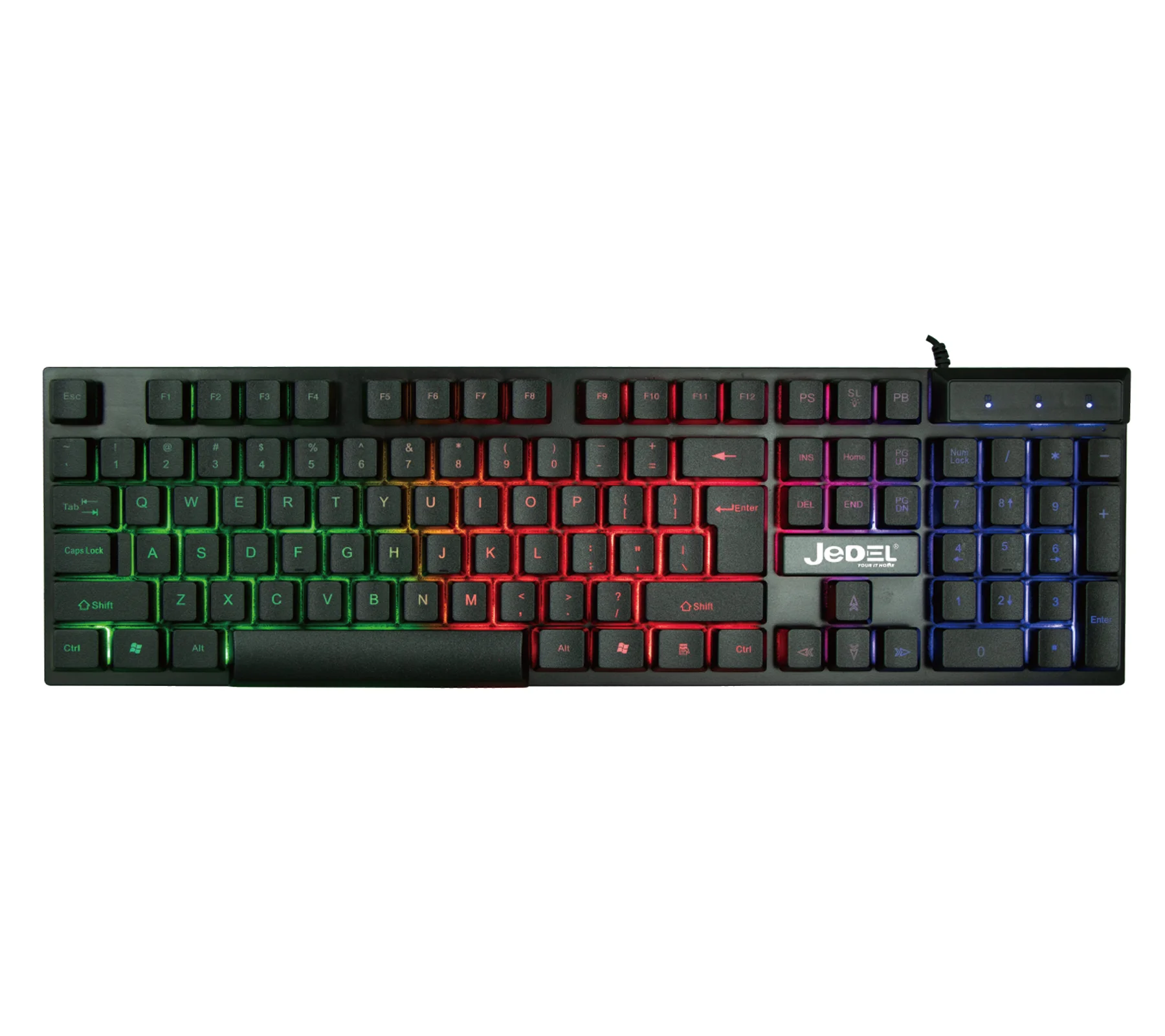Jedel K500+ Lighting Gaming Keyboard With Laser Lighting Keycap